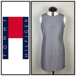 Tommy Hilfiger Vintage Shift Dress – Size 10–Mini Houndstooth Pattern- Hong kong